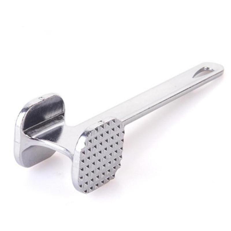 Meat Mallet Tenderizer Steak Hammer Kitchen Tool Aluminum Metal Sliver - REVEL.PK