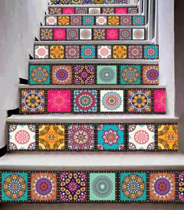 Pack of 24 pieces Tile Stickers for Home Decor for Walls Self Adhesive Tile Stickers