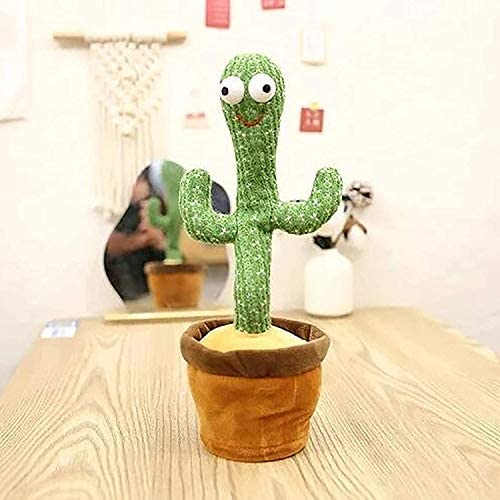 Dancing Cactus Toy with Recording – Rechargeable Talking Singing Cactus - REVEL.PK