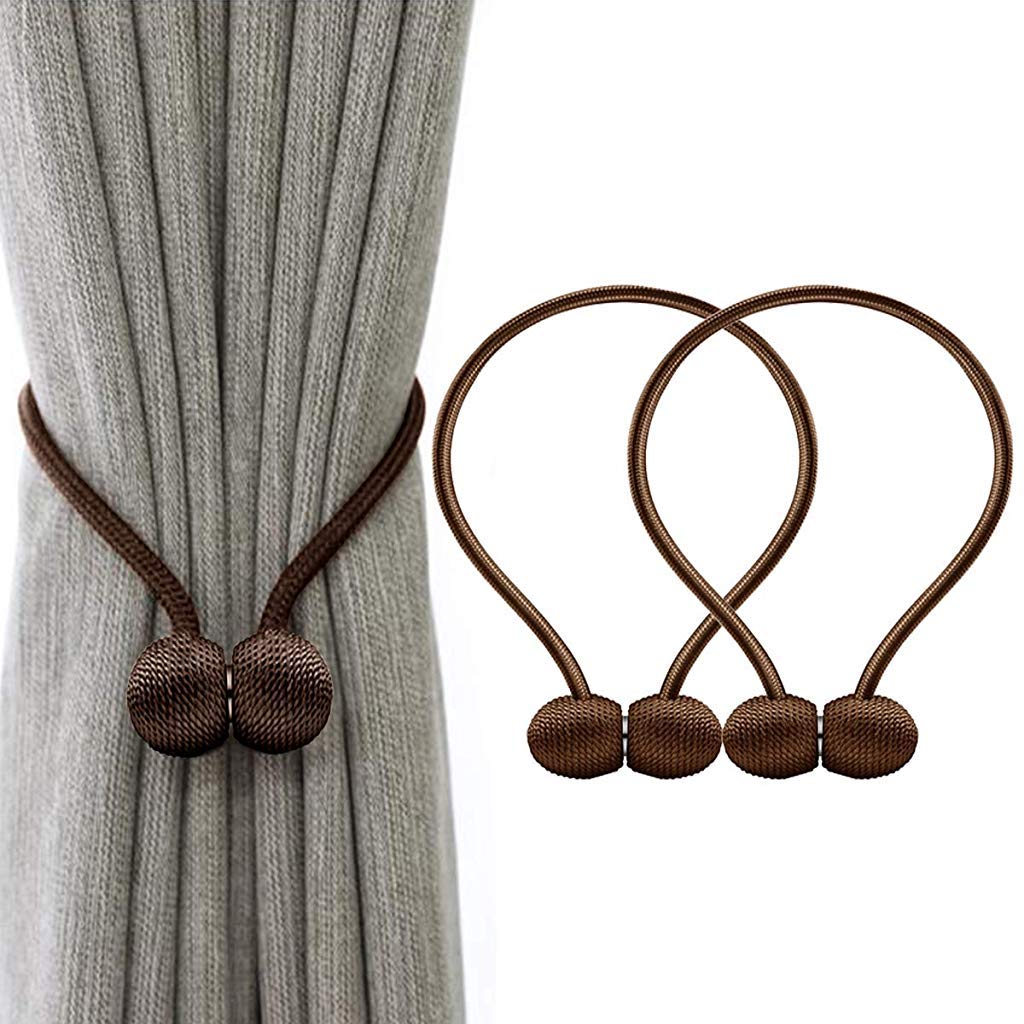 Magnetic Curtain Tiebacks for Window Decoration (Pair) - REVEL.PK