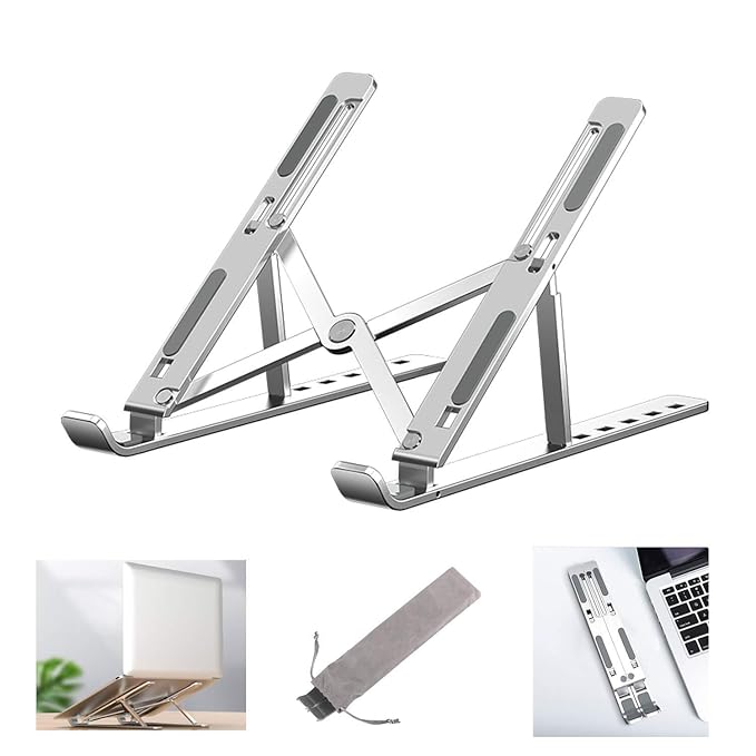 Aluminium Foldable Laptop Stand (FREE HOME DELIVERY)