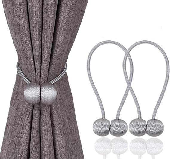 Magnetic Curtain Tiebacks for Window Decoration (Pair) - REVEL.PK