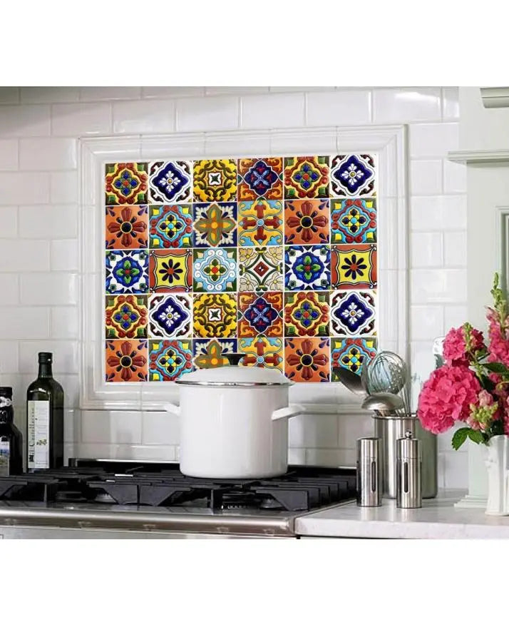 Pack of 24 pieces Tile Stickers for Home Decor for Walls Self Adhesive Tile Stickers