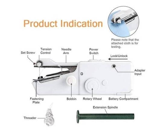 Mini Portable Handy Stitch The Handheld Sewing Machine