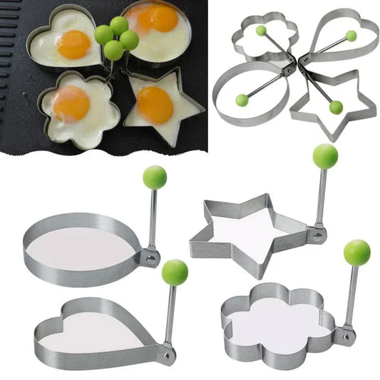 (Pack of 4) Egg Molds Stainless Steel Set for Kitchen - REVEL.PK