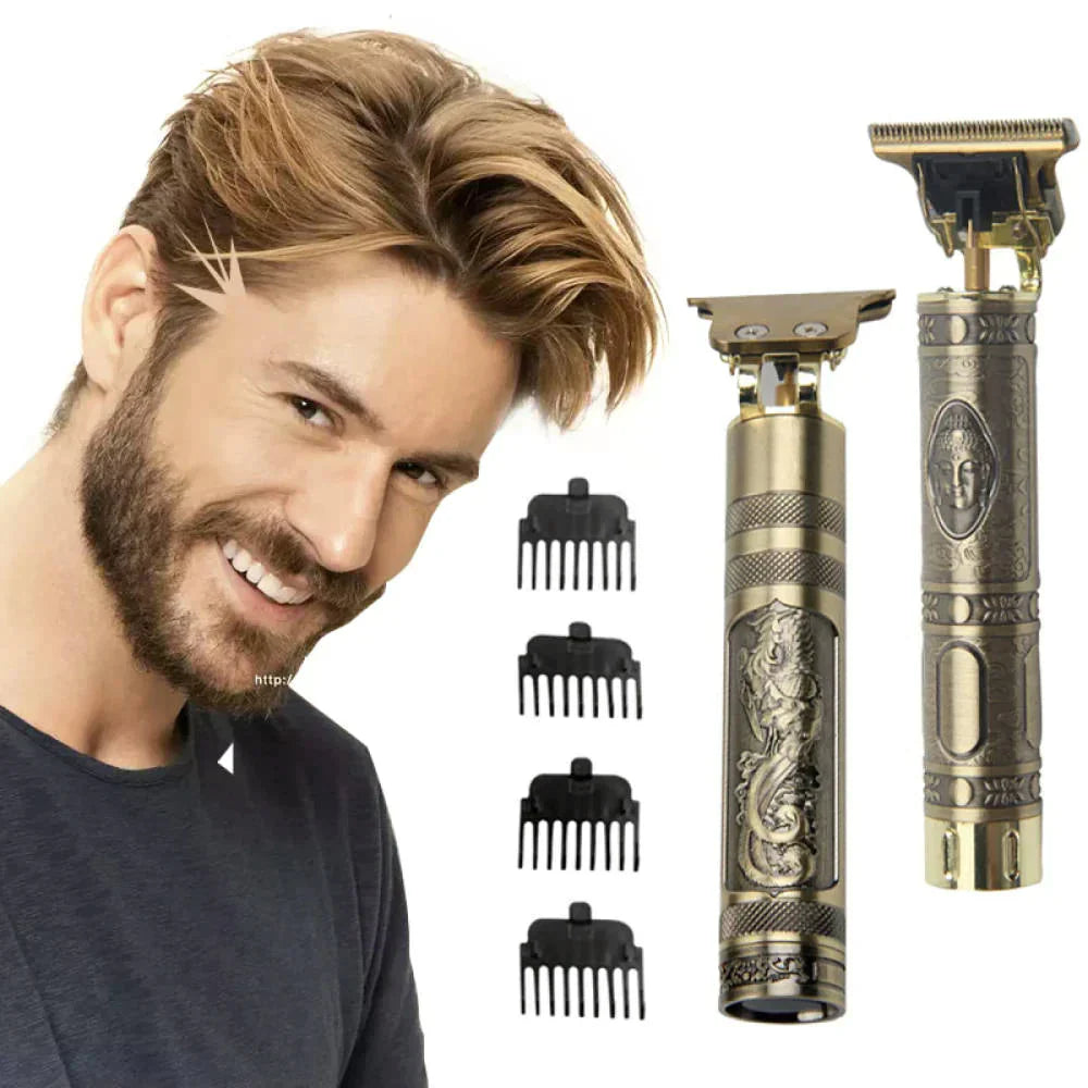 Vintage T9 Hair Trimmer - Shaving Machine Professional Hair Clipper - Rechargeable Electric Shaver Hair Removal Cutting Machine