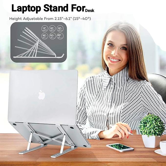 Aluminium Foldable Laptop Stand (FREE HOME DELIVERY)