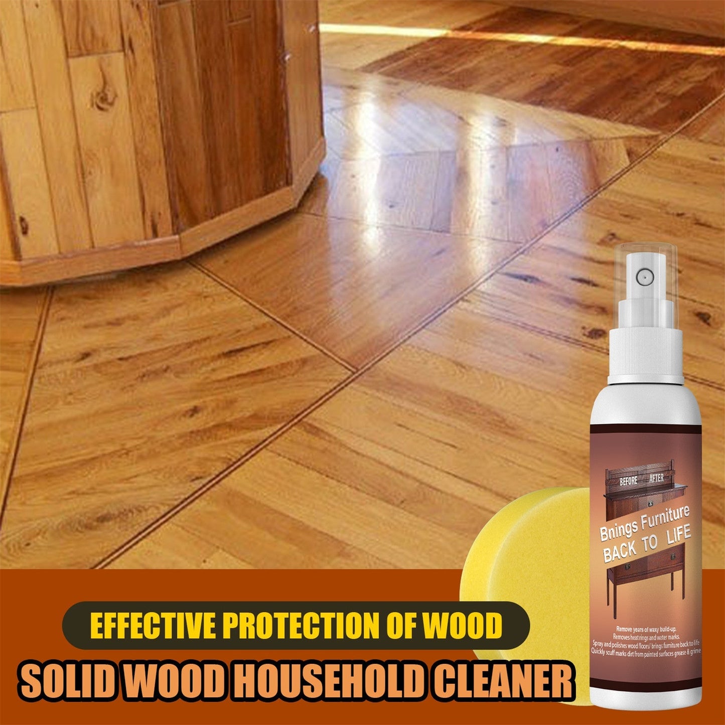 250ML New Scratch Repair Polish, Natural Shine Furniture Repair Tool, Wood Cleaner - REVEL.PK