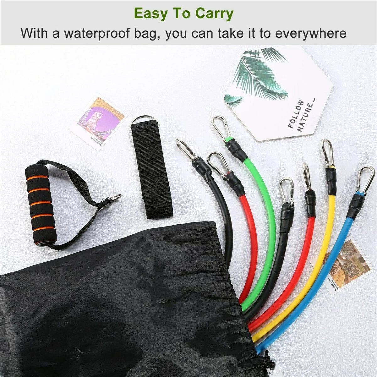 11Pcs Fitness Resistance Bands Set (WITH FREE HOME DELIVERY)