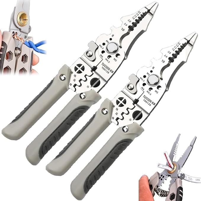 (Free Delivery) Multifunctional Wire Stripper Crimper Cable Cutter 🧰