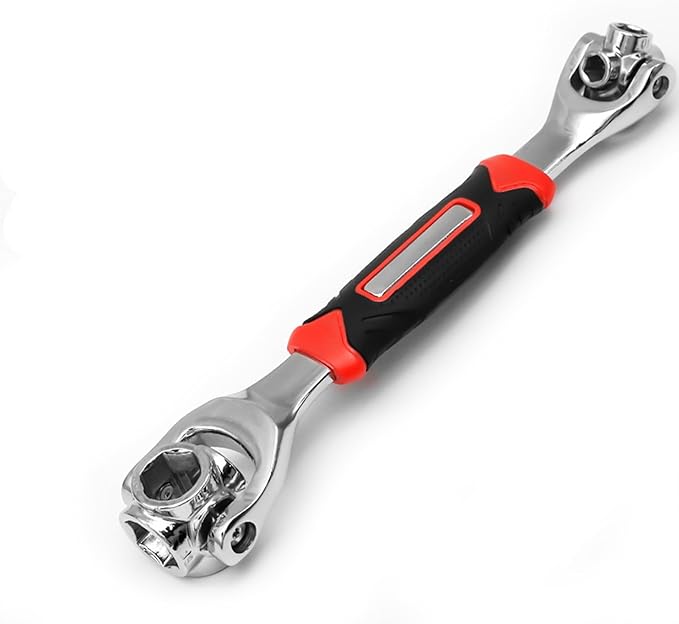 🔧 8-in-1 Universal Socket Wrench – 360° Rotating Tool