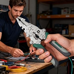 🔧 9-in-1 Multi-Function Wire Stripper & Crimping Tool