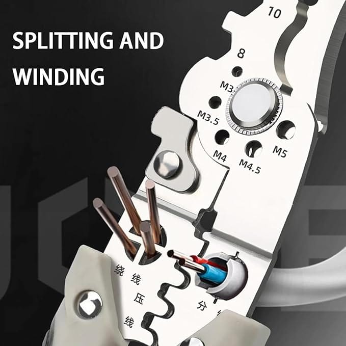 (Free Delivery) Multifunctional Wire Stripper Crimper Cable Cutter 🧰