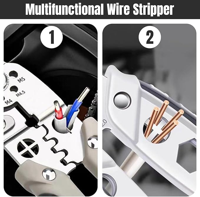 (Free Delivery) Multifunctional Wire Stripper Crimper Cable Cutter 🧰