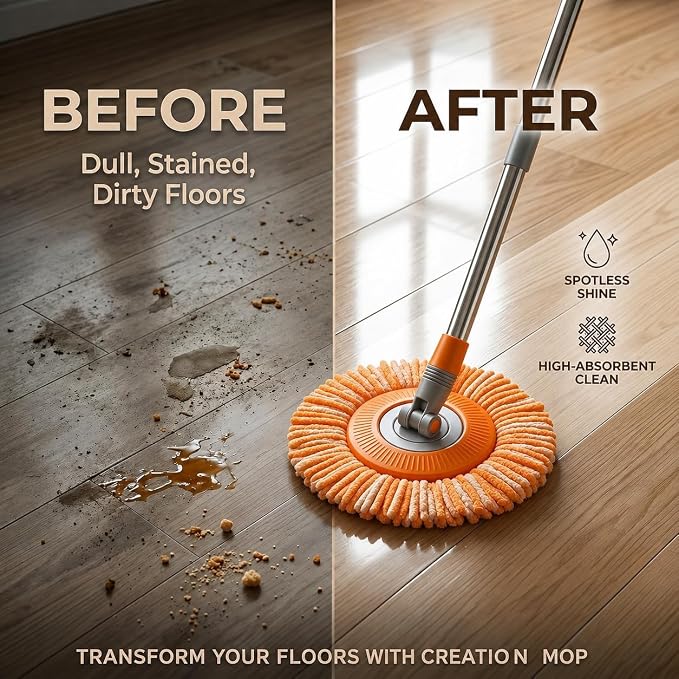 |FREE DELIVERY|360° Rotating Adjustable Cleaning Sunflower Mop