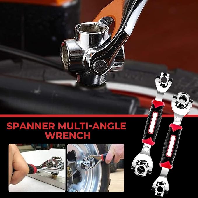 |FREE DELIVERY|🔧 8-in-1 Universal Socket Wrench – 360° Rotating Tool