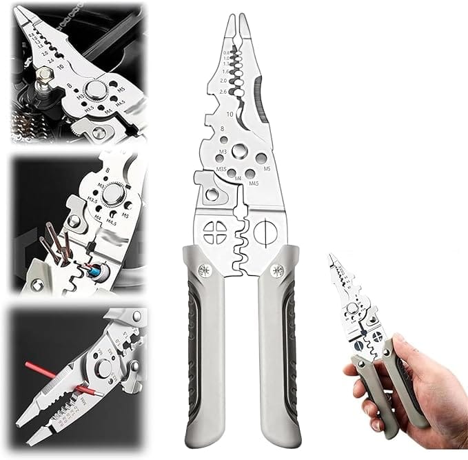 (Free Delivery) Multifunctional Wire Stripper Crimper Cable Cutter 🧰