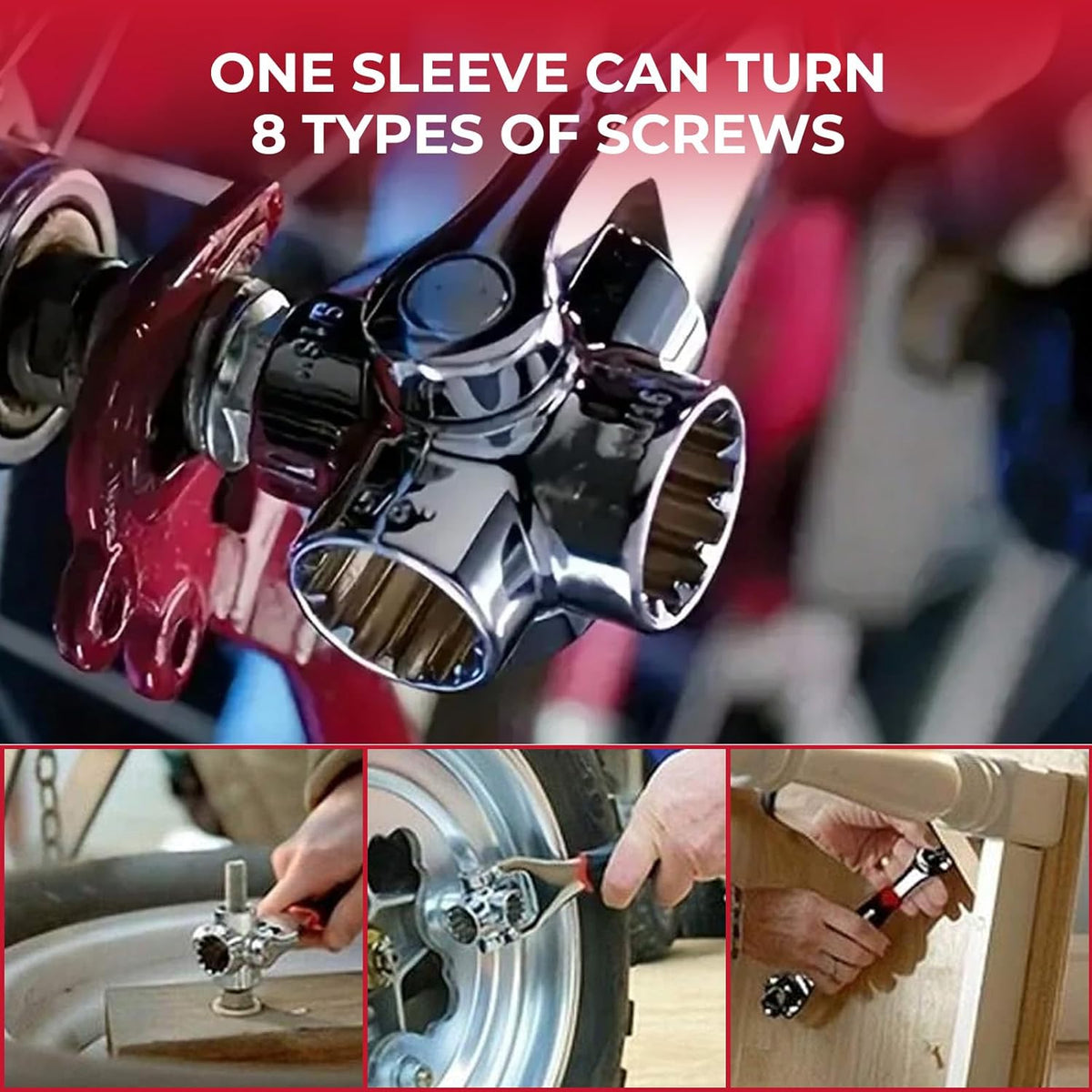 |FREE DELIVERY|🔧 8-in-1 Universal Socket Wrench – 360° Rotating Tool