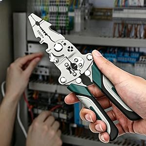 🔧 9-in-1 Multi-Function Wire Stripper & Crimping Tool