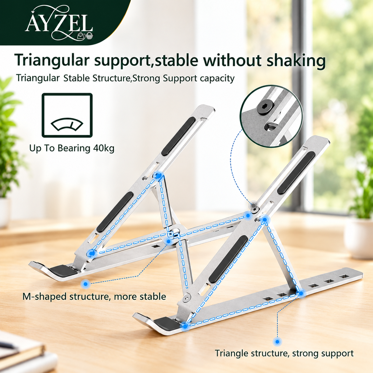 |FREE DELIVERY| Aluminium Foldable Laptop Stand
