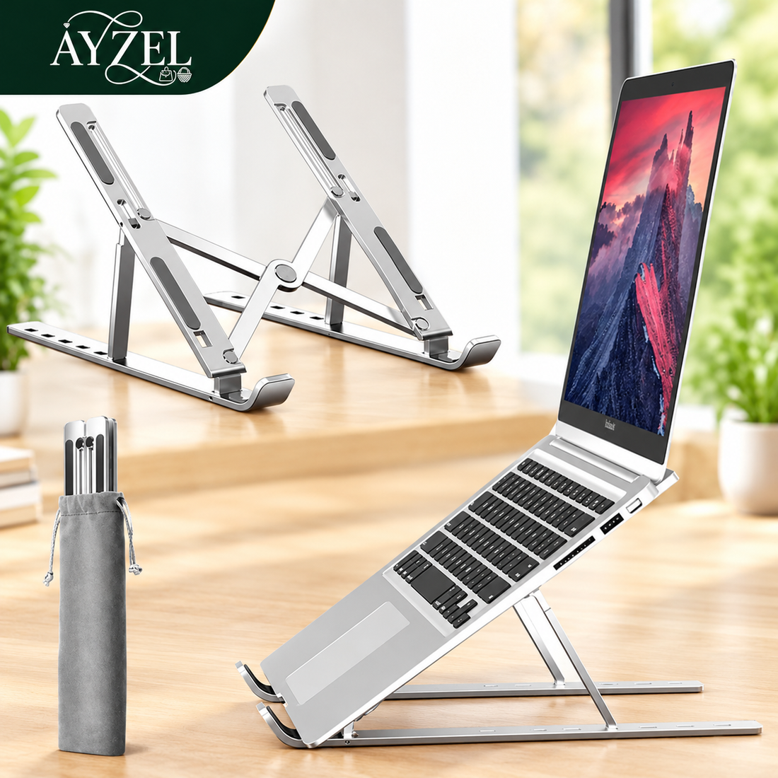 |FREE DELIVERY| Aluminium Foldable Laptop Stand
