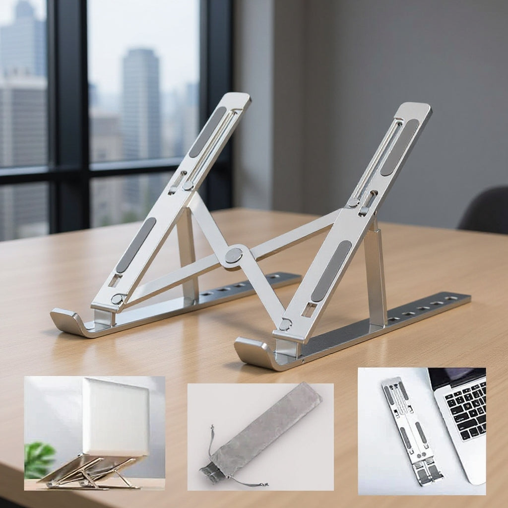 (Free Delivery) Aluminium Foldable Laptop Stand