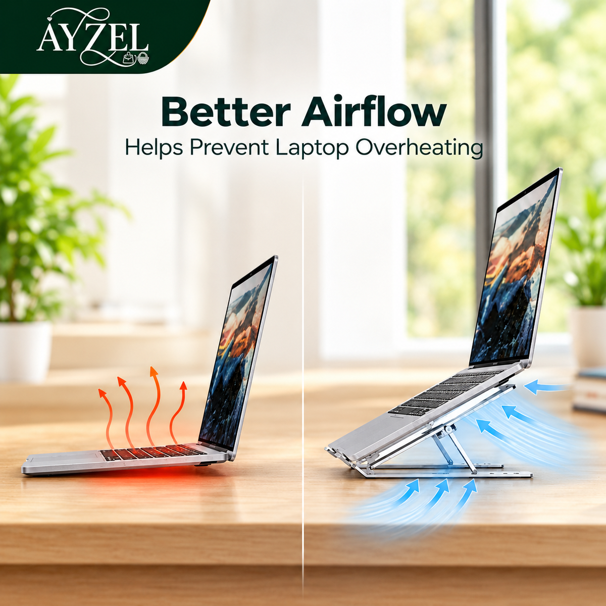 |FREE DELIVERY| Aluminium Foldable Laptop Stand