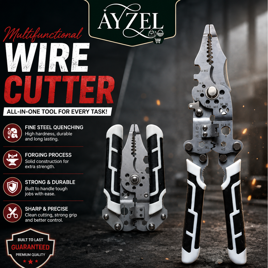 |FREE DELIVERY| Foldable 10-in-1 Multi-Function Wire Stripper & Crimping Tool🔧