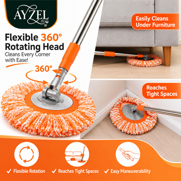 |FREE DELIVERY|360° Rotating Adjustable Cleaning Sunflower Mop