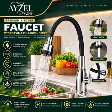 |FREE DELIVERY| 360° Bendable Silicone Tap Extension Faucet Nozzle – Soft & Shower water