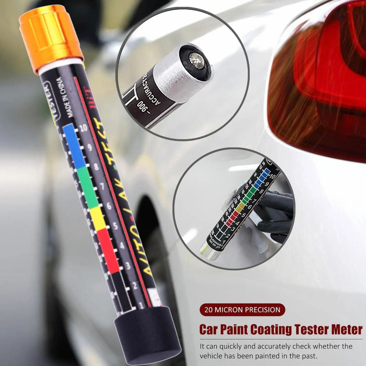 FREE HOME DELIVERY | 100% Original Auto Car Paint Thickness Tester Pen