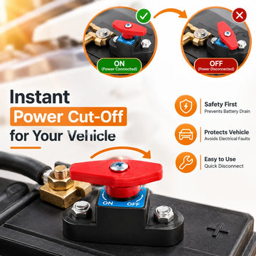 |FREE DELIVERY| 12V/24V Car Battery Cut-Off Switch