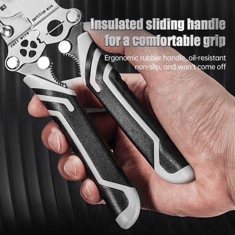 Foldable 10-in-1 Multi-Function Wire Stripper & Crimping Tool🔧