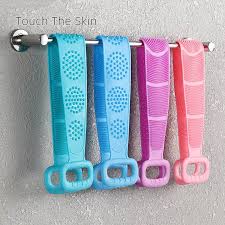 (Pack of 2) High Quality Silicone Bath Body Brush Soft Rubbing Exfoliating Massage For Shower - REVEL.PK