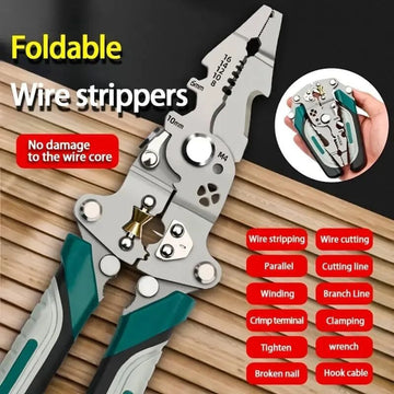 🔧 9-in-1 Multi-Function Wire Stripper & Crimping Tool